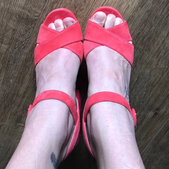 PRADA-AUTHENTIC (NWT/Box)-Women's Tangerine Platform Strappy Sandals - Picture 2 of 14